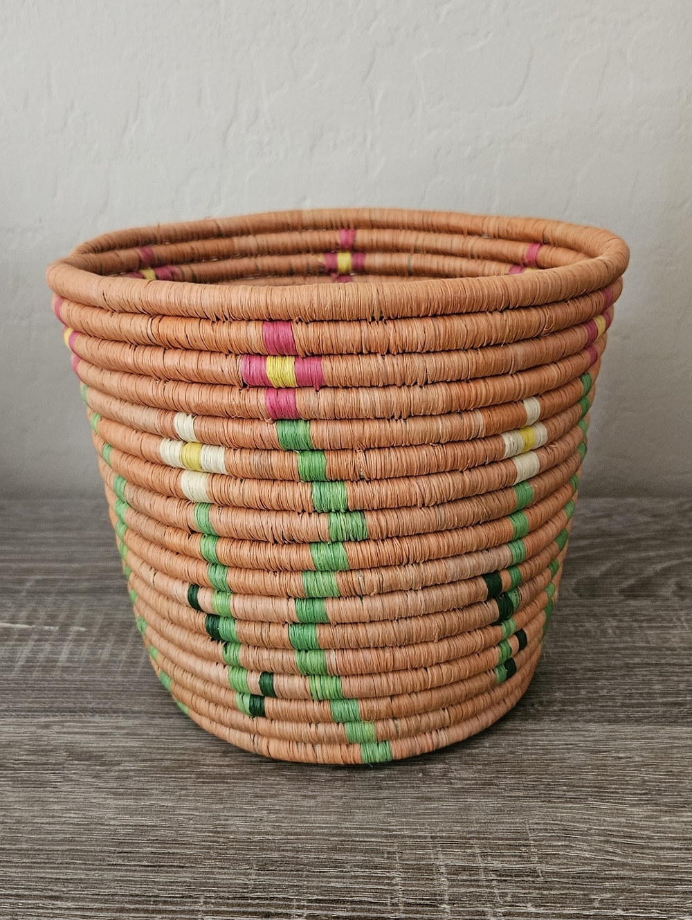 Handwoven Handcrafted Sisal Basket Planter Pot Rwanda